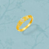 Saturday Blessing Gold Priced 5G Pure Gold Ring Good Luck and Good Luck Gui Die Zhi Xi Girl Quit Smoking Rain Jiangnan Festival Gift