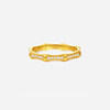 Saturday blessing gold inlaid diamond ring for women