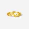 Saturday blessing gold 5d hard gold ring pricing women's twist ring Mobius plain ring birthday gift