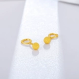 Серьги, золотое украшение-шарик, подарок на день рождения