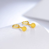 Серьги, золотое украшение-шарик, подарок на день рождения