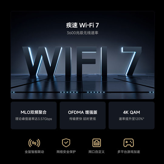 Xiaomi Official Flagship Store Xiaomi Router BE3600 Black New Edition Home Through-Wall WiFi7 Home High-speed Dual-Band Router