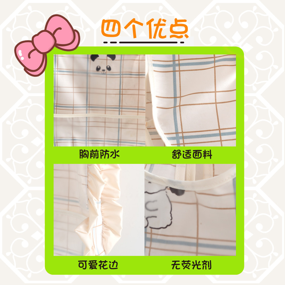婴儿吃饭围兜防水防脏罩衣宝宝幼儿园反穿衣儿童外穿夏季薄款护衣,淘宝优惠券,粉丝福利购,淘宝优惠卷