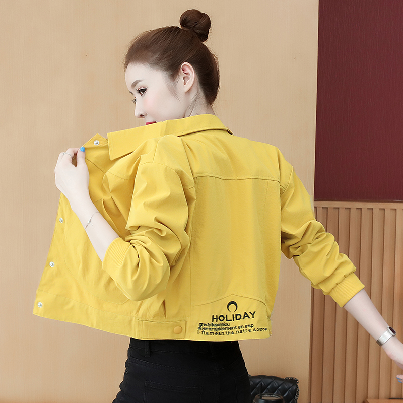 春秋新款短外套女薄款休闲减龄洋气百搭秋季小个子工装夹克上衣服 - 图0