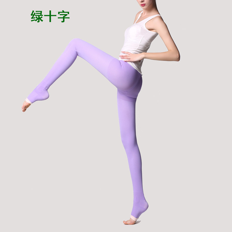 绿十字睡眠袜420d露趾台湾女瘦腿袜 绿十字短袜/打底袜/丝袜/美腿袜