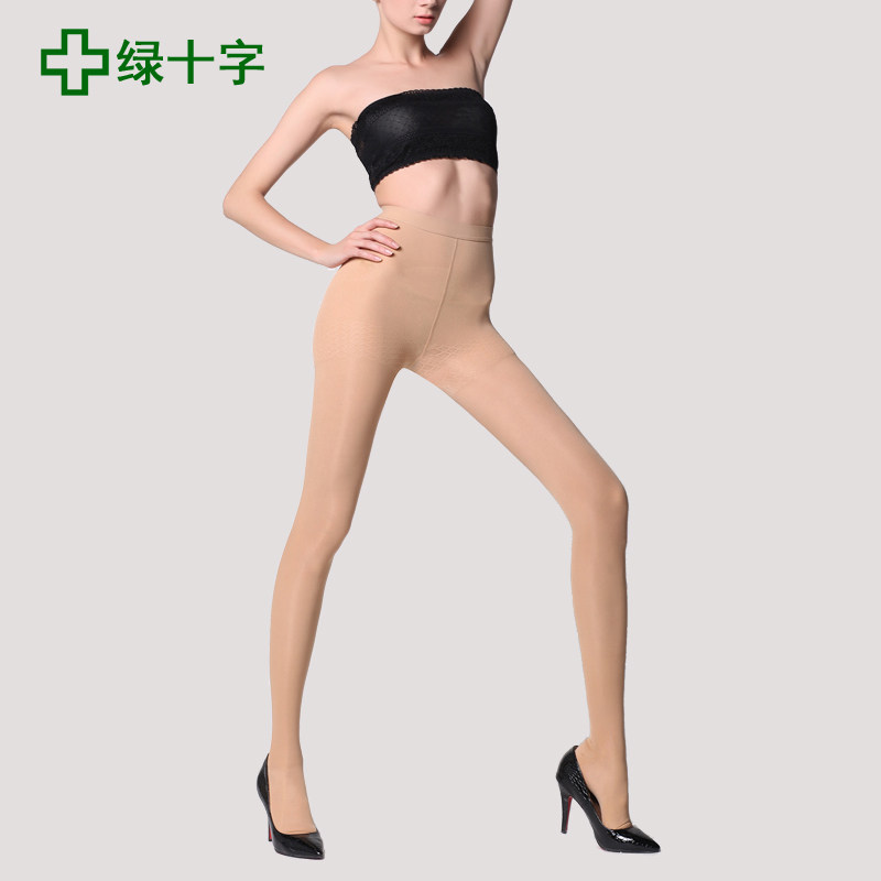 绿十字480d春秋美腿台湾塑形瘦腿袜 绿十字短袜/打底袜/丝袜/美腿袜
