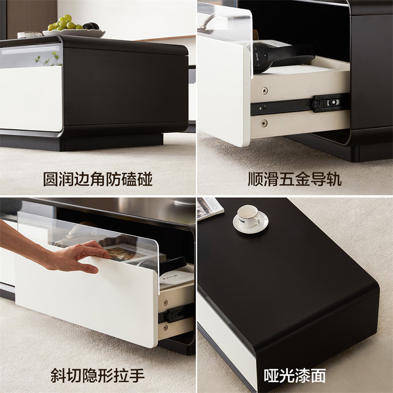 全友家居现代极简茶几电视柜组合小户型客厅家用收纳储物柜一体,淘宝优惠券,粉丝福利购,淘宝优惠卷