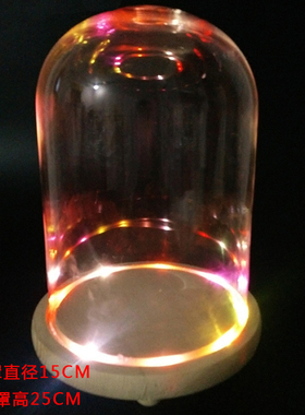 手模蛋糕罩玻璃情人节批发永生花