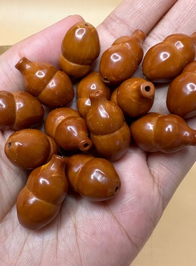 橄榄核雕刻葫芦DIY配饰手串佛珠饰品配件文玩手链项链素珠吊坠