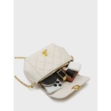 Сумка на одно плечо, цепь, небольшая сумка, из натуральной кожи, коллекция 2023