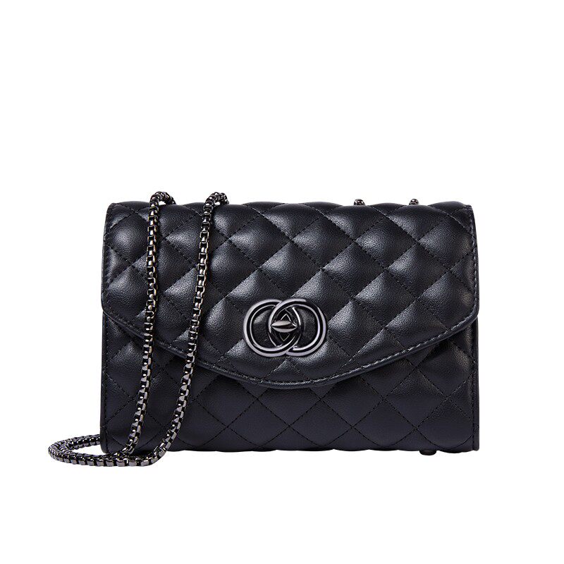 CHARFMX＆KIEZH女包2025新款小香风真皮链条包斜挎轻奢单肩菱格包,淘宝优惠券,粉丝福利购,淘宝优惠卷