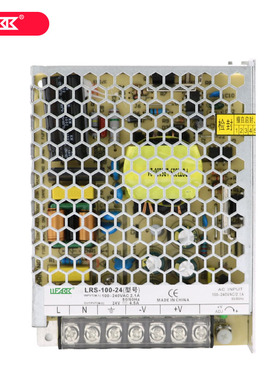 朗本开关电源LRS-100-5V/12V/24V/48V直流NES/S-100W监控LED电源