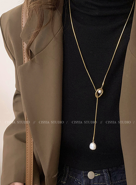 轻奢新款~高级珍珠毛衣链