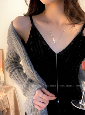 温柔简约灵动珍珠毛衣链