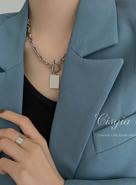 轻奢小众不掉色项链女ins冷淡风
