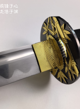 藏龙金竹日式武士刃短刀长刀打刀胁差弯刀影视刀碳钢太刀未开刃