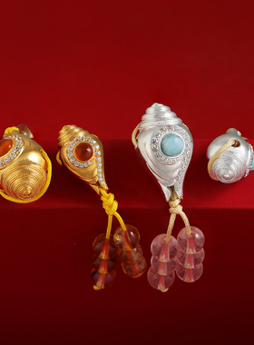 藏星月菩提三通宝瓶文玩手串s925纯银配饰民族风挂饰diy配饰全套