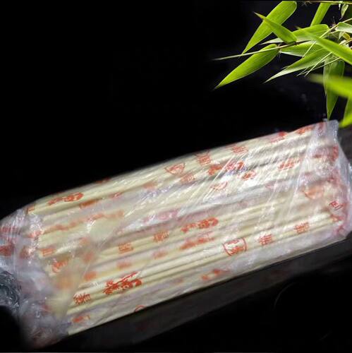 一次性筷子 方便筷子套装圆筷快餐竹筷外卖打包精品筷加长筷包邮 - 图1