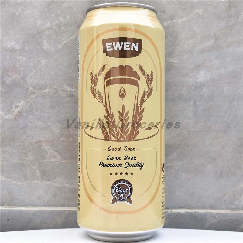 Ewen Premium Quality Beer德国欧洲进口意文原味小麦黑啤酒500ml - 图0