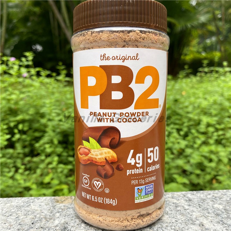 美国PB2高蛋白花生粉干花生酱粉饮料烘焙Powdered Peanut Butter-图2