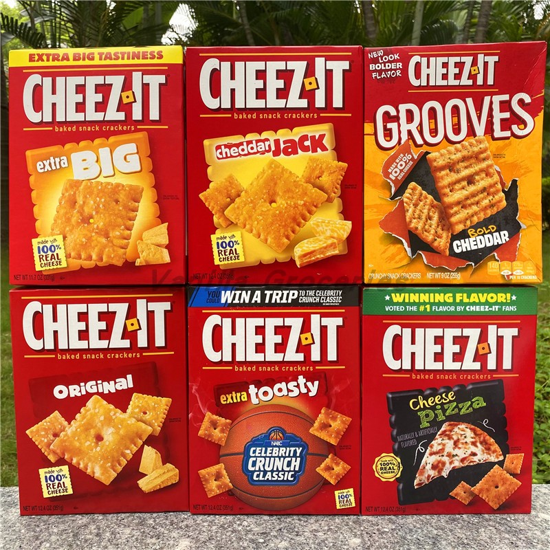 CHEEZ IT Crackers With Real Cheese美国纯正切达芝士奶酪味饼干 - 图0