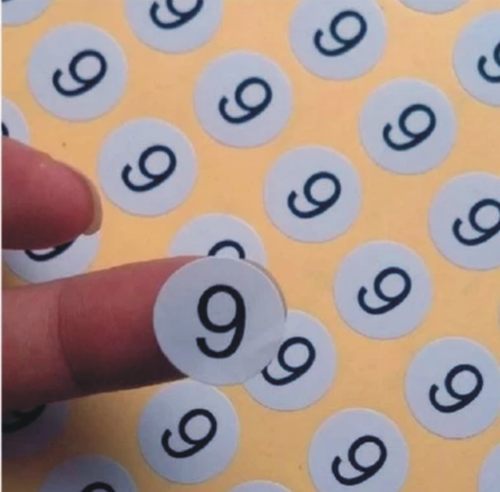 大号圆形彩色数字贴 5CM不干胶标签 字母贴纸 顺序号码牌1-200号 - 图3