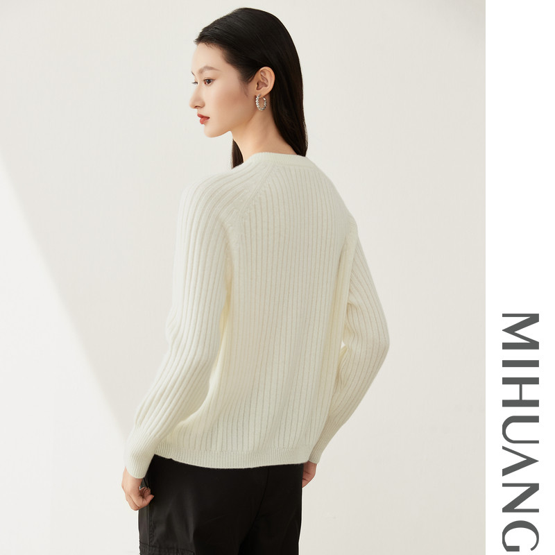 米皇2025秋季新款圆领拉链羊绒开衫女上衣时尚纯羊绒针织毛衣外套,淘宝优惠券,粉丝福利购,淘宝优惠卷