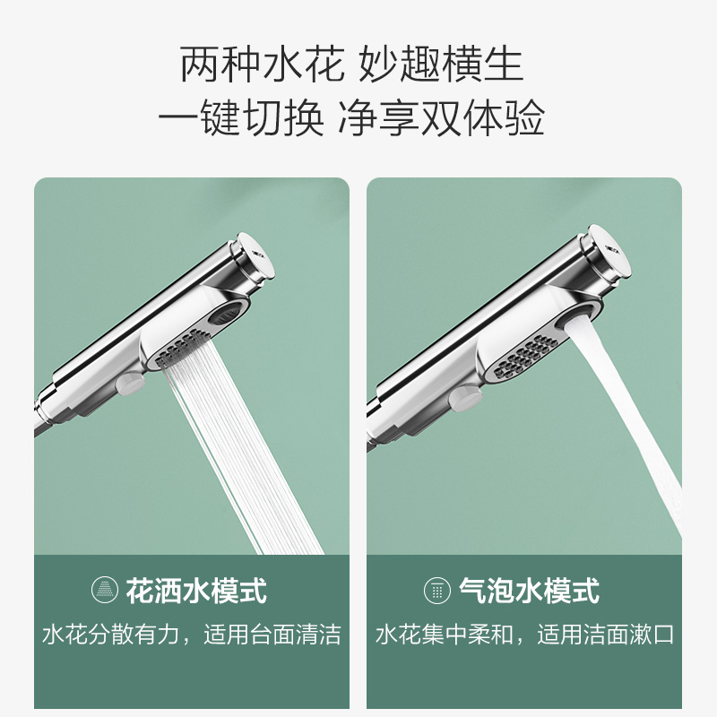 九牧卫浴面盆龙头抽拉止水家用浴室卫生间洗手脸台盆冷热水32397 - 图1