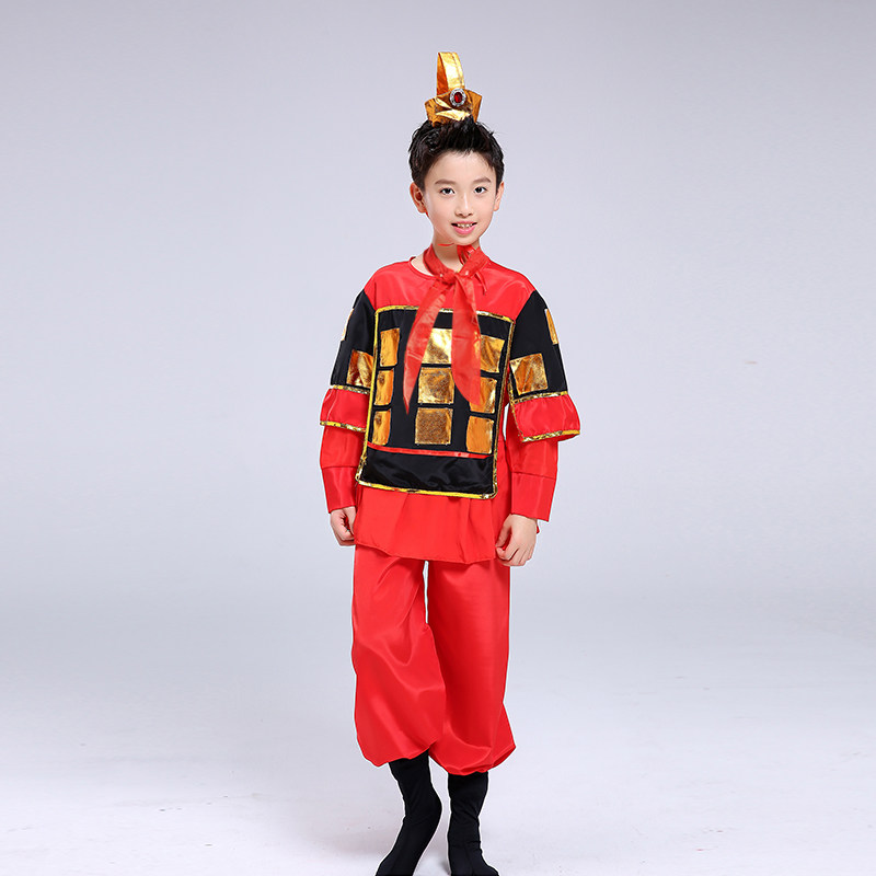 元旦儿童花木兰演出服舞蹈戏曲表演服男女古代士兵盔甲运动会服装,淘宝优惠券,粉丝福利购,淘宝优惠卷