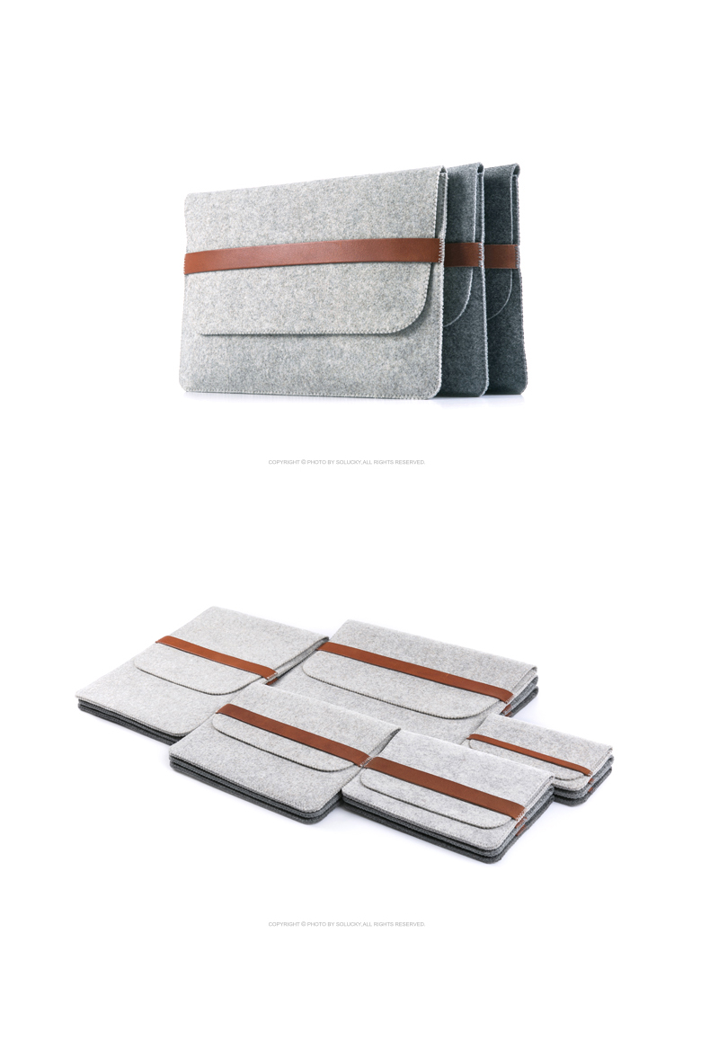 适用苹果macbookpro内胆包air13新款mac air13.3寸内胆pro14保护套15寸羊毛毡手工定制macpro16笔记本电脑包 - 图2