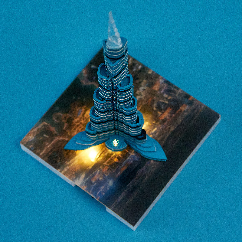 迪拜哈利法塔3D立体纸雕便签纸本创意手撕模型生日礼物送男女朋友,淘宝优惠券,粉丝福利购,淘宝优惠卷