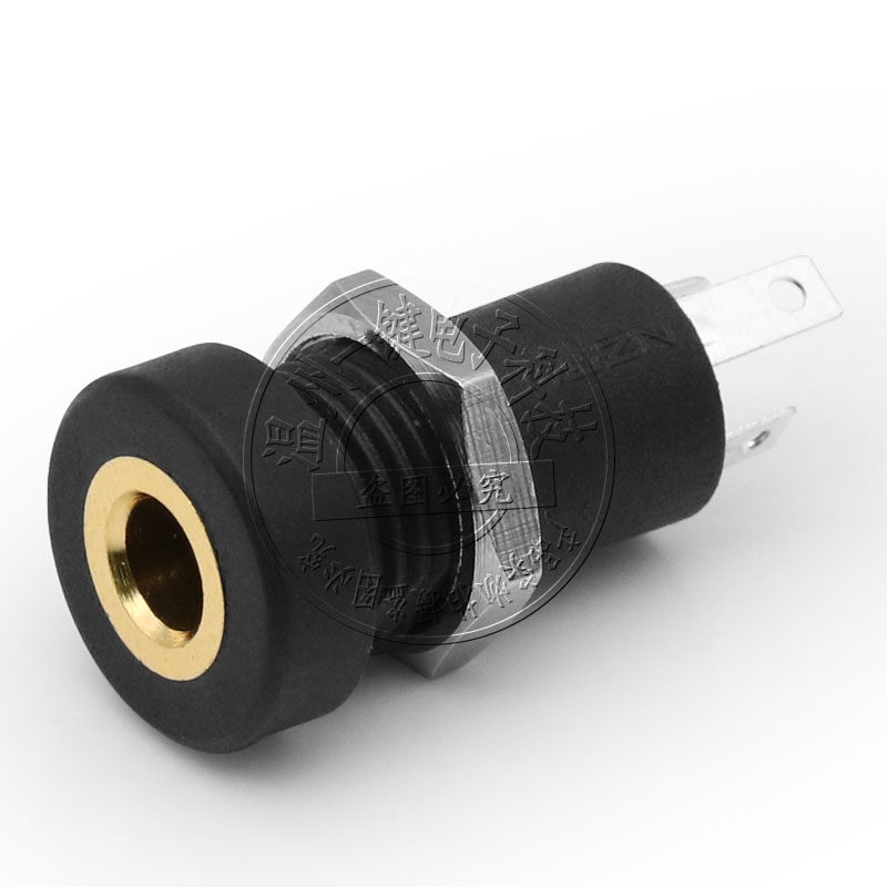 耳机接口PJ-392A/391 3.5MM音频视频插座立体声带螺内螺牙三四脚_虎窝淘