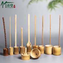 Handmade Bamboo Wine Tiko Bamboo Root Whipped Wine Spoon Small Water Ladyer Wine Hangers Long Handle Taverware Natural Bamboo Funnel