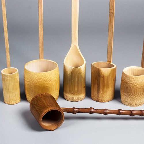 Бамбуковое вино ручной работы, бамбуковые корни, винная ложка, небольшая часть воды, вино вино, длинное избиение устройства натуральная бамбука