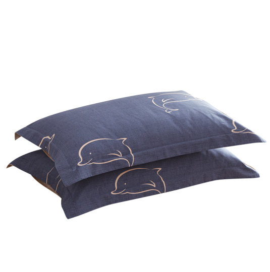 恒源祥夏季纯棉枕头套一对装枕套冬天成人48x74双人全棉枕芯套子