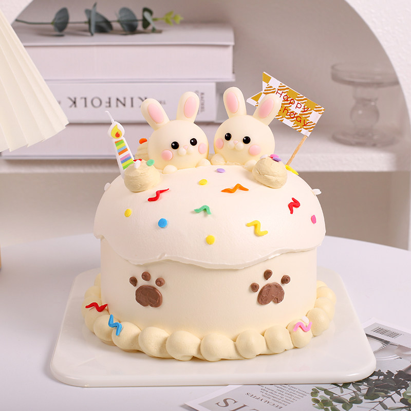 小兔子巧克力蛋糕装饰摆件小动物熊猪狗网红卡通儿童生日烘焙插件,淘宝优惠券,粉丝福利购,淘宝优惠卷