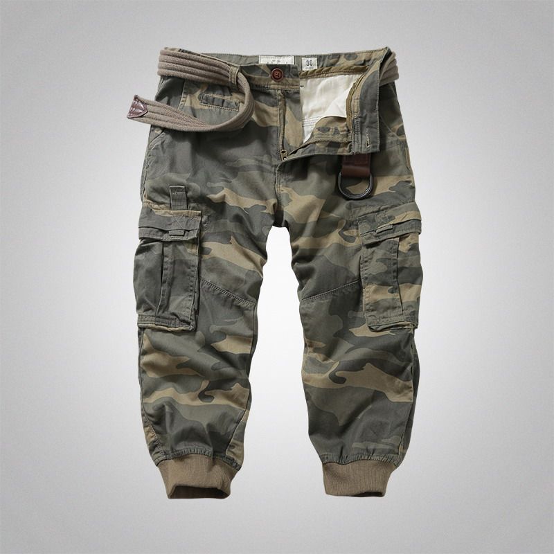 男士多口袋工装裤夏季迷彩七分裤中裤修身休闲裤小脚哈伦7分束脚,淘宝优惠券,粉丝福利购,淘宝优惠卷
