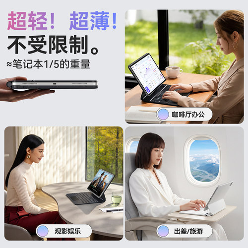 BOW悬浮iPad妙控键盘触控蓝牙鼠标Air8平板壳air6/711/10.9寸保护套Pro11磁吸拆分升级数显屏带背光适用苹果 - 图3