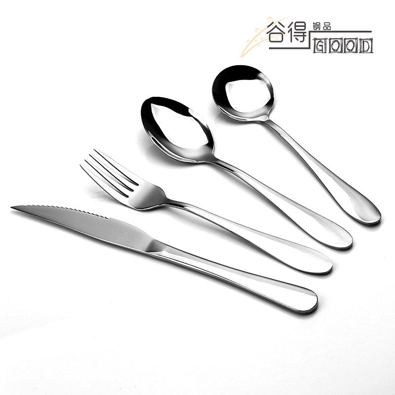不锈钢牛排刀叉西式餐具两件套刀叉勺子三件套不锈钢餐具-图3