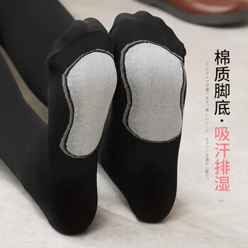 Langsha mid-tube silk socks for women Korean version half velvet knee-length calf socks slim leg spring, autumn and winter thickened and non-transparent