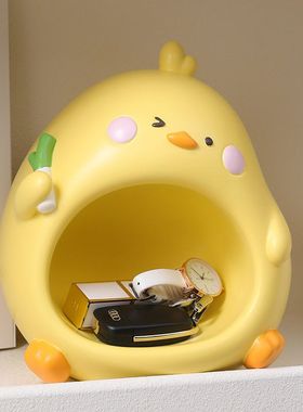 创意卡通轻奢树脂摆件钥匙玄关欧式客厅收纳桌面摆件家居乔迁礼品