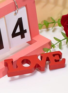 TEMU迷人的PVC“LOVE”桌面装饰 - 情人节与婚礼的理想选择