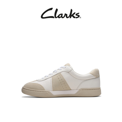 Clarks其乐CraftLoop Ego春季男鞋复古经典德训鞋小白鞋休闲板鞋 - 图1