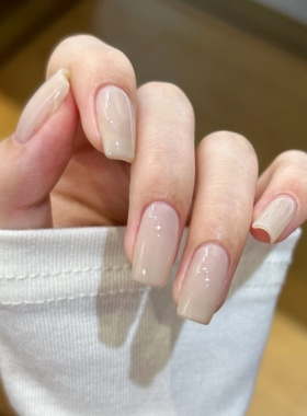 许妍同款 裸色美甲！twomoons指甲油女免烤速干安全无毒可撕白色