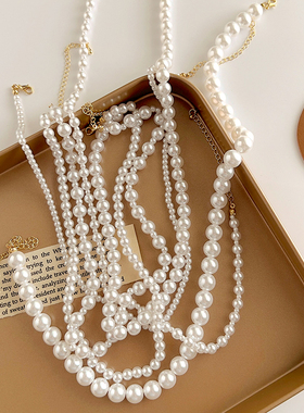 日韩气质优雅仿珍珠项链