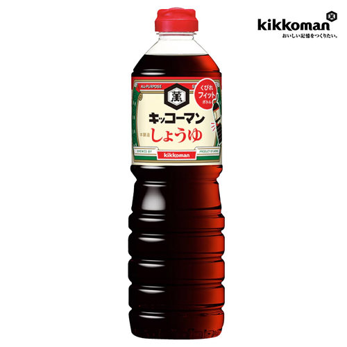 日本原装进口 万字酱浓口酱油 龟甲万 酿造酱油寿喜锅烹调酱油1L - 图0