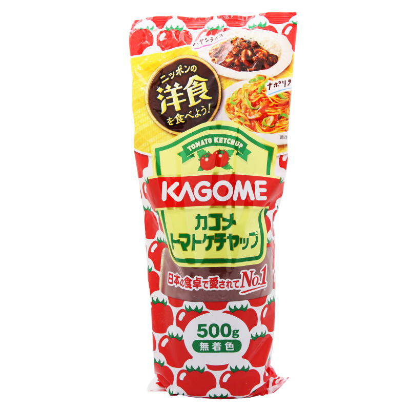 日本进口KAGOME可果美番茄酱500g家用沙司意面酱料薯条 包邮 - 图0