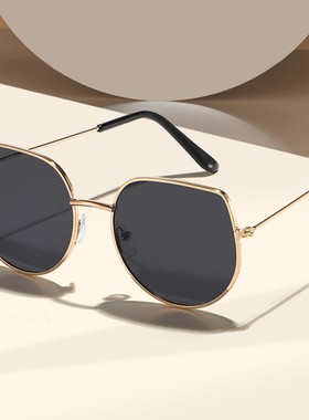 新款韩版眼镜男女金边黑色墨镜