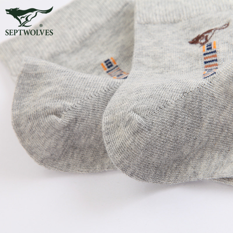 七匹狼男士四季薄款透气基础休闲袜 七匹狼德立德短袜/打底袜/丝袜/美腿袜