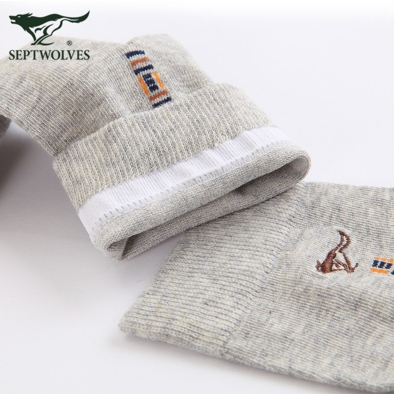 七匹狼男士四季薄款透气基础休闲袜 七匹狼德立德短袜/打底袜/丝袜/美腿袜